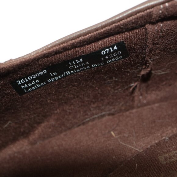 Clarks Womens Genette Arc Loafer Size 11 M Brown Leather Block Heel Bootie Shoe - Picture 9 of 12